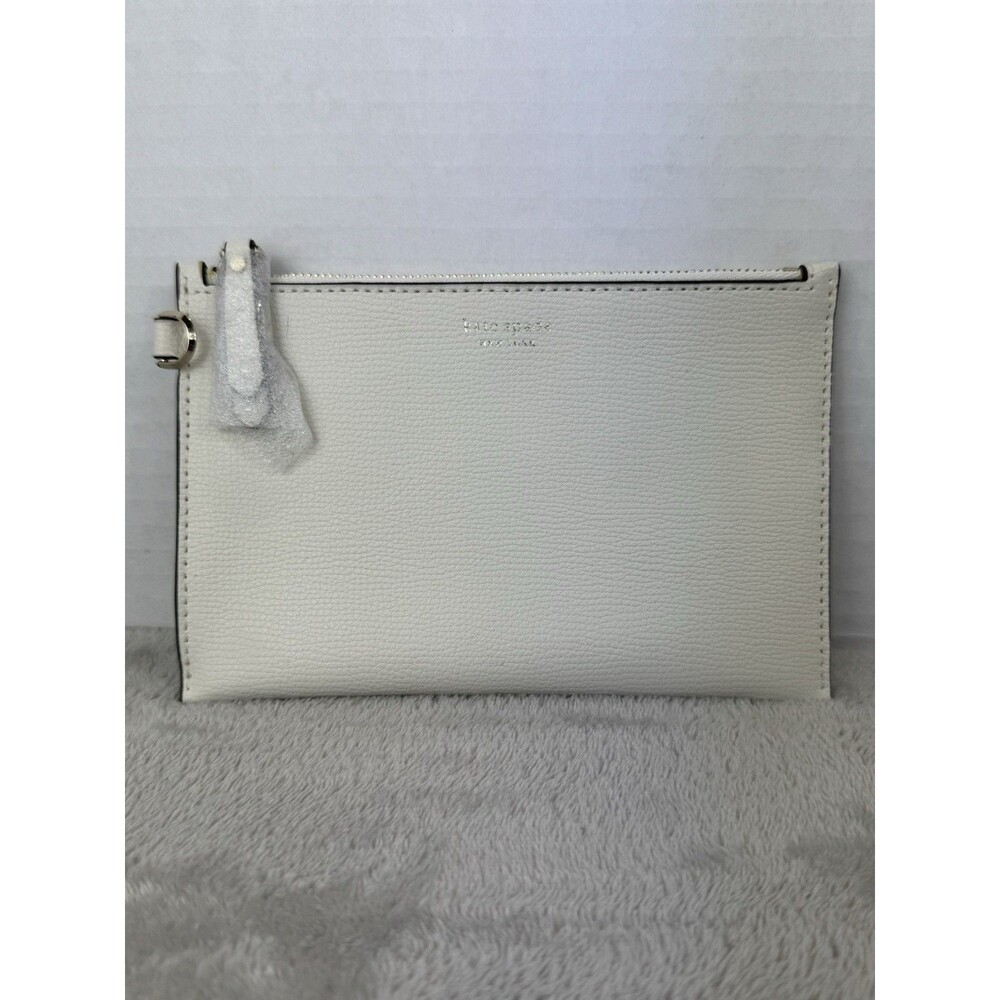 Brand New Kate Spade New York White Zipper Pouch